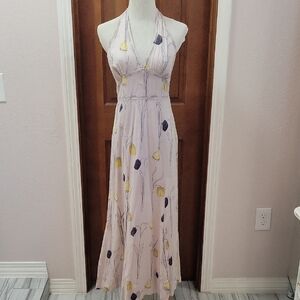HD in Paris Floral Maxi Dress - Lavender and Yellow